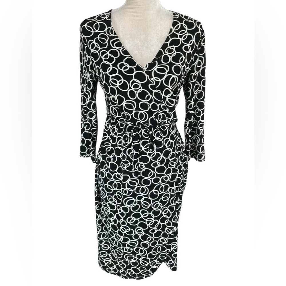 Black and White Patterned Dress